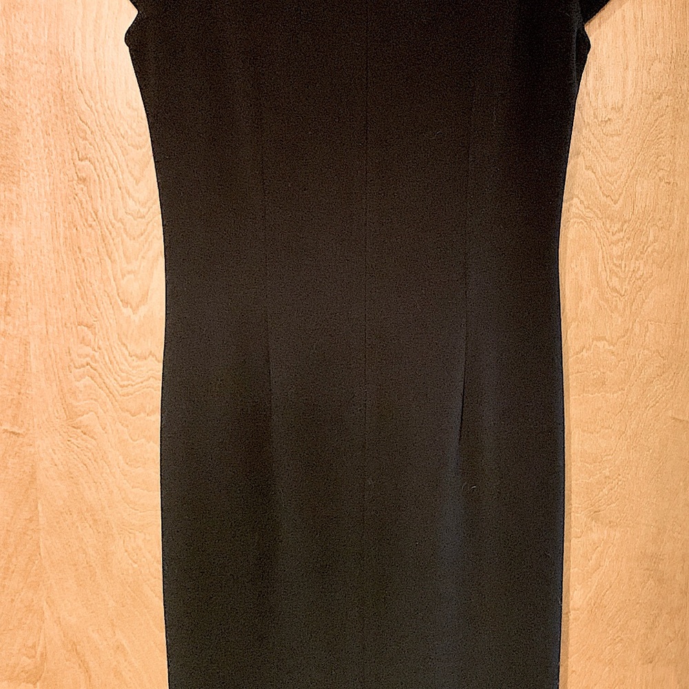 NWT Gerard Darrel Size 6 Black Cap Sleeve Dress - Picture 6 of 10